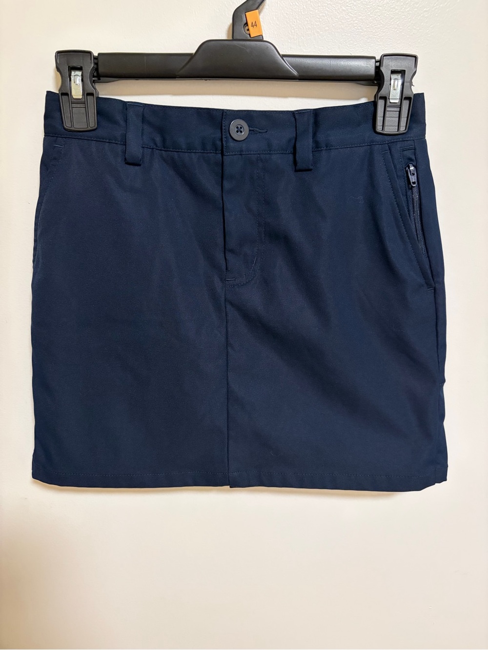 Lands' End Navy Girls' Skort with Zip Pocket